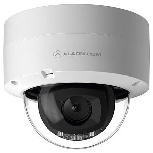 Alarm.com ADC-VC847PF Pro Series 1080p Indoor/Outdoor Dome POE Camera with Varifocal Lens, Includes White and Gray Covers
