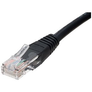 Connectix 003-3NB4-050-09C Magic Patch Series CAT5e Patch Cable, LSOH with Latch Protection Boot, RJ45, UTP, 5m, Black