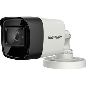 Hikvision DS-2CE16H8T-ITF Pro Series Ultra Low Light, IP67 5MP 2.8mm Fixed Lens, IR 30M HDoC Mini Bullet Camera, White