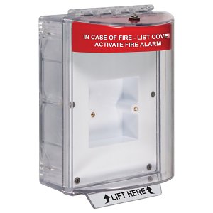 STI-13610FR Enviro Stopper with EU Enclosed Plate, Frosted Back Box, and Label, No Integral Sounder