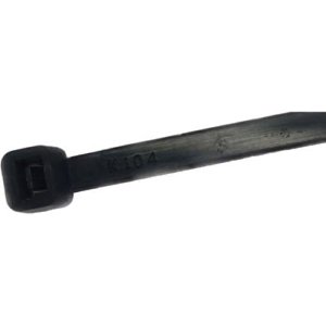 W Box WBXCT300BK Cable Tie, 300mm 4.8mm x, 24 Kgs, Black, 100-Pack
