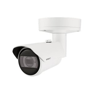 Hanwha XNO-C8083R Wisenet X Series, WDR IP67 6MP 4.4-9.3mm Motorized Varifocal Lens, IR 40M IP Bullet Camera, White