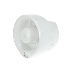 LST CWS Wall Sounder-Strobe with 32 Adjustable Tone Types, White