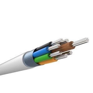 CQR CABS8HF 100M Type 2 LSZH Class D Screened 8 Core Professional Halogene-Free Cable, White