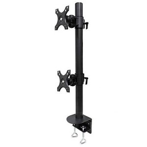 Neomounts FPMA-D960DVBLACKPLUS Full Motion Desk Mount (clamp) for 10-49" Curved Monitor Screen, Height Adjustable, Black