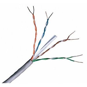 Connextix 001-003-005-00S CAT6 Cable, 23/4 Solid PC, UTP PVC, 305m Reel, Grey