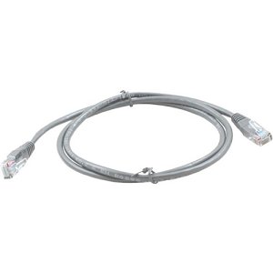 Connectix 003-3NB4-030-01C CAT5e Patch Cable, LSOH with Latch Protection Boot, RJ45, UTP, 3m, Grey
