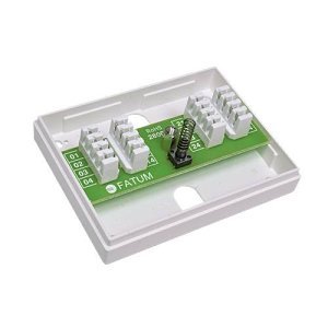 Alarmtech 28008.01 Fatum Mini Series, Junction Box with LSA Slots and Tamper Protection, 8-Pair