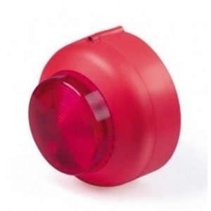 Cranford Controls VXB-SB-RB-AL LED Beacon, Shallow Base Red Body and Amber Lens