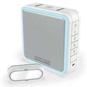 Honeywell Home DC915SL Wireless Doorbell, Extended Range Sleep Mode, Push Button, White