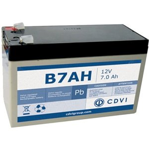 CDVI B7AH 12V DC 7AH Sealed Lead Acid Battery