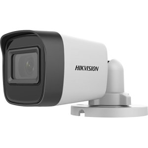 Hikvision DS-2CE16H0T-ITFS Value Series 5MP 30m IR HDoC Mini Bullet Camera, 2.8mm Fixed Lens, White