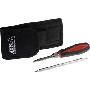 AXIS 5507-711 4-in-1 Security Screwdriver Kit with Two Double-Sided Insert Bits and Standard Philips Head