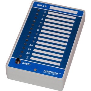 Alarmtech RM 12 Indicator Relay Monitoring Module with 12 + 1 Alternating (NC/NO) Function, 10-15 VDC