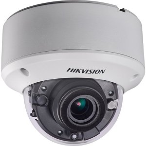 Hikvision DS-2CE56D8T-VPIT3ZE Pro Series 2MP Ultra Low Light 60m IR HDoC Dome Camera, 2.7-13.5mm Motorized Varifocal Lens, White