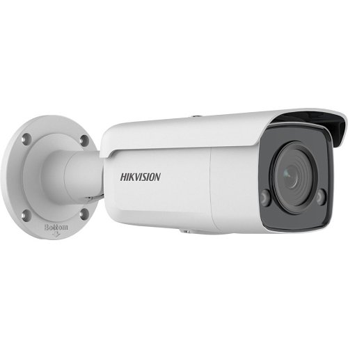 Hikvision DS-2CD2T47G2-L Pro Series ColorVu 4MP IP67 Fixed Bullet IP Camera, 2.8mm Fixed Focal Lens, White