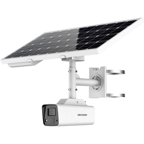 Hikvision DS-2XS2T47G0-LDH-4G-C18S40 4MP ColorVu Solar Powered Security Camera Setup, 4mm Lens