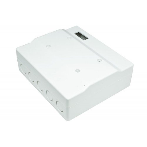 Alarmtech 4103.02 Module Series, Module Box for 3 Terminal Blocks, Hidden Label Window, Plastic, White