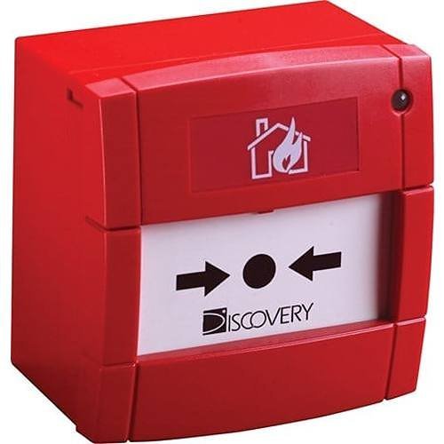 Apollo 58100-908APO Discovery Series, Manual Call Point with Isolator, EN 54-11 and EN 54-17 Certified, Compatible with XP95 and Discovery Systems, Red