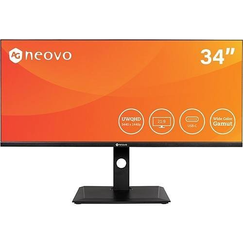 AG Neovo DW2701 DW Series, 27" 1440p Wide Quad HD LCD Display with USB-C Connectivity