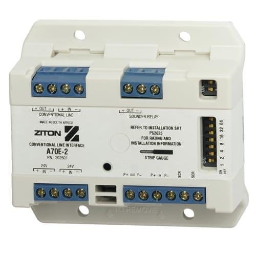 Ziton 202501-101 ZP7 Series Addressable Interface for Conventional Fire Detectors