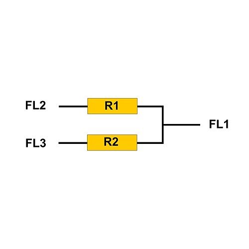 Dantech DA314-1K-1K Pre-Wired EOL 1k Ohm Resistors, 8-Pack