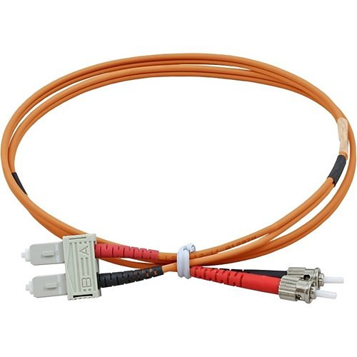 Connextix 005-648-030-01B ST-SC Multimode Duplex Fibre Optic Patch Cable, OM3-50/125, 3m, Orange