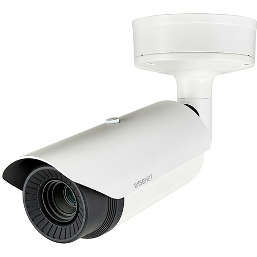Hanwha TNO-4030TR Wisenet T Series, IP66 640 x 480 13mm Fixed Lens, Thermal RadiometricIP Bullet Camera, White