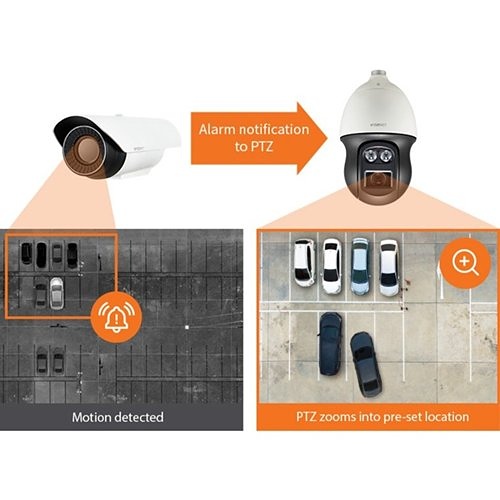 Hanwha TNO-4030TR Wisenet T Series, IP66 640 x 480 13mm Fixed Lens, Thermal RadiometricIP Bullet Camera, White