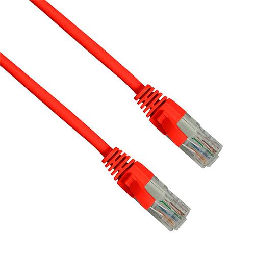 Cat6 UTP Rj45 Booted Patch Lead Red 5m