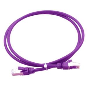 Connectix 2 m Kategori 6a Nätverkskabel för Nätverksenhet - 10 Gbit/s - Skarvsladd - Avskärmning - LSZH - Lila