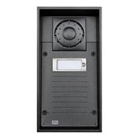 2N 9151101CHW IP Force Series, 1-Button Intercom Door Station Module with Camera, IP69K12VDC, Black