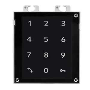2N 9160336-S Access Unit 2.0 Series RFID Reader with Keypad, OR 10m, IP54, Supports 125kHz and 13.56MHz, Black