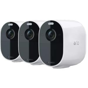 Arlo Essential Spotlight VMC2330 HD Nätverkskamera - 3 Paket - Låda - 7,62 m - H.264 - 1920 x 1080 - Väggmonterad, Takmonterad - Alexa, Google Assistant, Apple HomeKit Supported