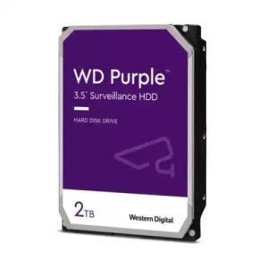 Western Digital WD22PURZ WD Purple Series, 2TB 3.5" Hard Drive, SATA 6GB 5400RPM 256MB Cache, Supports up to 64 HD Cameras 