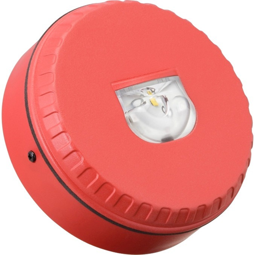 Fulleon Solista LX Säkerhetsljus med strobe - Röd - Visuell - Monterbar på vägg - Röd