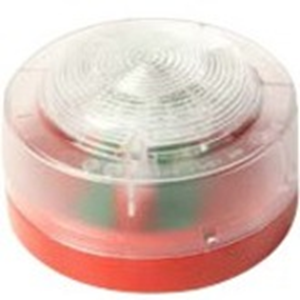 KAC Säkerhetsljus med strobe - Vit - Trådbunden - Visuell, Hörbar - Monterbar på vägg, Monterbar i tak - Röd