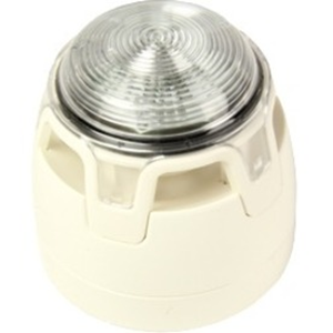 Notifier ENscape Horn/blinkande lampa - Röd, Röd - 102,7 dB(A) - Hörbar, Visuell - Monterbar på vägg, Monterbar i tak - Vit, Transparant, Transparant
