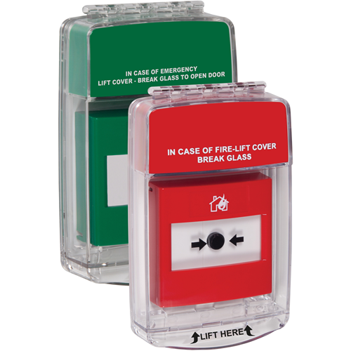 STI Euro Stopper Säkerhetsskydd - Inomhus - Polykarbonat - Röd, Grön