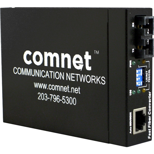Comnet ValueLine CWFE2SCS2 Sändtagare/Media Converter - 2 Port(s) - 1 x Nätverk (RJ-45) - 1 x SC - Duplex SC-port - TP / tvinnat par, Optisk fiber - Singelläge Fiber - Snabb Ethernet - 10/100Base-TX, 100Base-FX - 30 km - Fristående, Rackmonteringsbar
